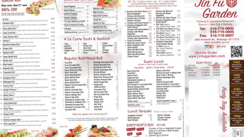 Jin Fu Garden menu