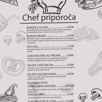 Pivnica Savinja menu