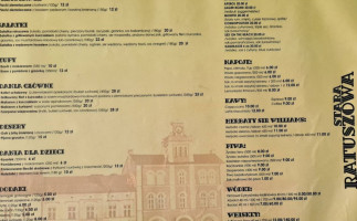 Stara Ratuszowa menu