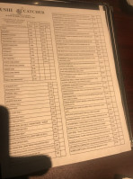 Sushi Catcher menu