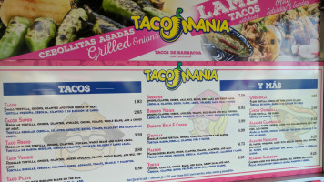 Tacomania (coleman Ave) menu