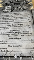 The Lost Cajun menu