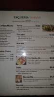 Taqueria Corona menu