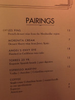 Cw's Gin Joint menu