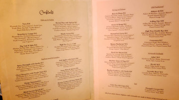 The Alexandria menu