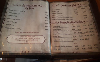 Le Pub Du Lac menu