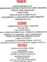 El Bescanoni menu