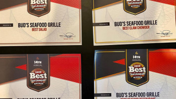 Bud's Seafood and Grill menu