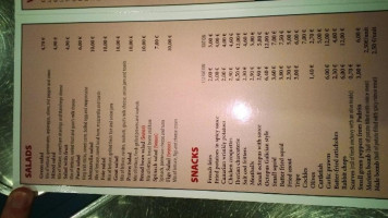 Frankfurt Berga menu