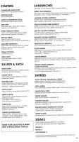 The Bistro menu