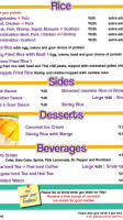 Thai E-san menu