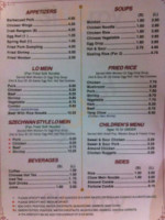 Canton China menu