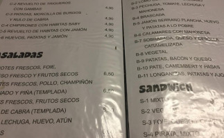 Vora Via menu