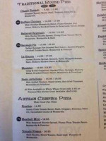 Pizza Shop menu