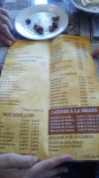 Mesón Sebastián menu