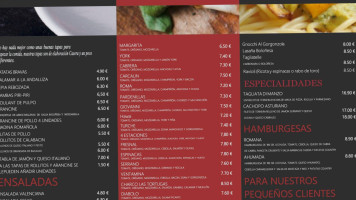 La Pizzeria menu