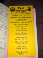 Sarno's menu