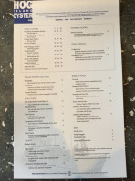 Hog Island Oyster Co. menu