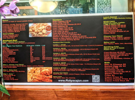 Ruby Buffet menu