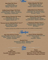 Casanova Fish Tacos menu