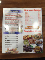 La Chinita Peruana menu