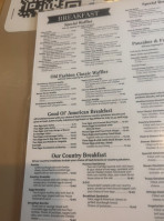 Waffles Breakfast Lunch menu