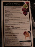 Vino E Pasta menu