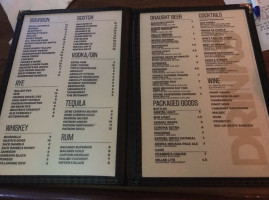 Tubby Hook Tavern menu