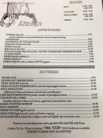 Mike's Kitchen menu