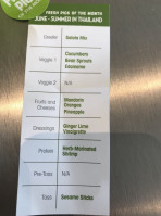 Salata menu