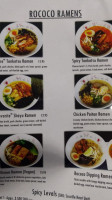 Rococo Ramen menu