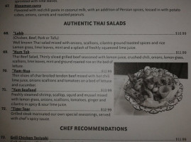 Erawan Thai menu