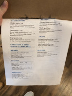 Coal River Coffee Company menu