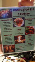 Kobe Japanese Grill menu