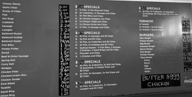 Te Teko Superette And Lunchbar menu