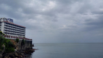 Naveen Beach Restaurant, Murudeshwar outside