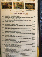 Thai Delight menu