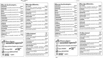 Del Poble Pizza Takeaway menu