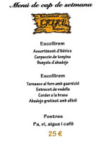 Calau menu