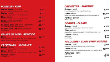 Dixie Lee menu