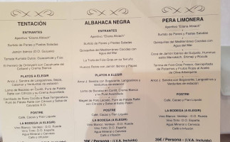 Eliana Albiach menu