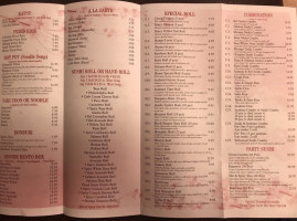 Tokyo Grill menu