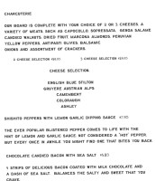 Seven Keys Lodge menu