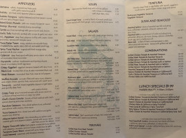 Banzai Marina menu