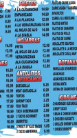 Mariscos El Sushi Mexican Sushi menu