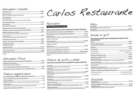 Carlos menu