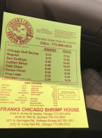 Frank's Chicago Shrimp House menu