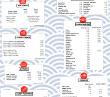 Hara Sushi Inc menu