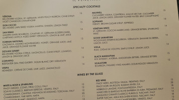 Il Venetian menu