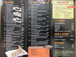 Hibachi Japanese Express menu